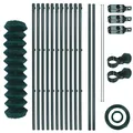 Produktbild: Maschendrahtzaunset Gartenzaunset 1,50x25 m Zaunset  Gartenzaun Komplettset grün