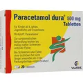Produktbild: PARACETAMOL dura 500 mg Tabletten 20 St. PZN 06714539