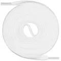 Produktbild: Mount Swiss Schnürsenkel flache Premium-Schnürsenkel aus 100% Baumwolle, reißfest, 7 mm breit weiß 60 cm / 7 mm breit