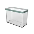 Produktbild: Rotho Loft rechteckige Vorratsdose 2.1l mit Deckel und Dichtung, lebensmittelechter Kunststoff (PP) BPA-frei, türkis/transparent, 2.1l (20.0 x 10.0 x 14.2 cm)