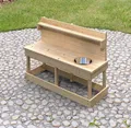 Produktbild: Matschküche Outdoorküche Kinderspiel Sandy mit viel Zubehör naturbelassen Karibu