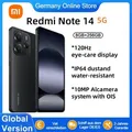 Produktbild: 【Marke+】Xiaomi Redmi Note 14 5G Europäische Version 8 + 256 GB AMOLED-Display 6,67 Zoll 120 Hz 108 MP Hauptkamera OIS 45 W Aufladung, NFC