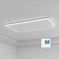 Produktbild: Infrarotheizung Deckenmontage 700 Watt, Infrarot Deckenheizung mit LED Licht Beleuchtung, Infrarotheizung Decke mit Thermostat Fernbedienung, Elektroheizung Heizplatte Heizpaneel Heizkörper 108x63cm