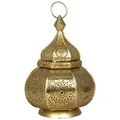 Produktbild: Orientalisches Indisches Windlicht Lamis Gold
