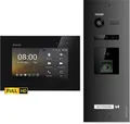 Produktbild: Balter EVO HD Video Türsprechanlage mit Fingerprint und RFID für 1 Familienhaus, 1x Monitor, schwarz