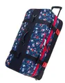 Produktbild: Elephant Trolley Reisetrolley Damen groß 2 Hauptfächer 82 cm 120 Liter Innenfach Softcase Reise Trolly Gepäck XXL (Blue Flower (dunkelblau-rot) 13026)