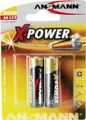 Produktbild: 1x2 Ansmann Alkaline Mignon AA LR 6 X-Power