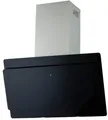 Produktbild: PKM S3-90 ABTZ Kopffreihaube, 90 cm breit, 608 m/h, TouchControl, 3 Leistungsstufen, schwarzes Glas / Edelstahlkamin