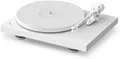 Produktbild: Pro-Ject Debut PRO White, Special Edition Plattenspieler mit Carbon-Aluminium-Hybrid-Tonarm, elektronischer Geschwindigkeitsumschaltung und 2M White, Satin Weiß