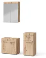Produktbild: Badmöbel-Set Vicco Luna Eiche Wotan 3 Teile, mit Midischrank, Model 36775