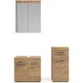 Produktbild: Vicco Badmöbel-Set Luna Eiche 3 Teile mit Midischrank