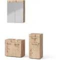 Produktbild: Vicco - Badmöbel-set Luna, Eiche Wotan, 3 Teile, Mit Midischrank