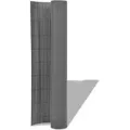 Produktbild: vidaXL Gartenzaun Doppelseitig PVC 90 x 300 cm Grau - Grau