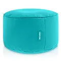 Produktbild: Green Bean Sitzsack-Hocker 45x25cm mit EPS-Perlen Füllung - Fußhocker Fußkissen Sitz-Pouf für Sitzsäcke - Bodenkissen für Kinder und Erwachsene - Fußablage Sitzkissen Sitzhocker Türkis