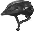 Produktbild: ABUS Rennradhelm Macator - sportiver Fahrradhelm für Einsteiger - auch für Zopfträger/-innen - für Damen und Herren - Schwarz Glänzend, , Größe S (51-55 cm)
