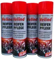 Produktbild: (12,90€/L) 4 x 500 ml Velind Reifenpfleger Reifenglanz 2 Liter Gummipflegespray