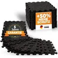 Produktbild: Premium Bodenschutzmatte aus extra dichtem Kautschuk (schwarz-rot) - Schwarz/Rot