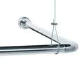 Produktbild: Libaro Duschvorhang stange Duschstange L-Form & U-Form Duschvorhangstange Badewanne Breite 160 cm, Universal-Set Duschvorhangstangen Badewannen Eck-Duschen L & U-Form