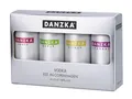 Produktbild: DANZKA Minipack (4x50 ml) – Skandinavischer Premium Vodka in den Sorten Original, Apple, Citrus und Cranraz – ideal für den Pur-Genuss und perfekt als Cocktail Basis – 40 % Vol.
