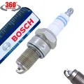 Produktbild: 1x BOSCH 0242229656 WR8DC+ Zündkerzen Ersetzt NGK BPR5ES für VW OPEL RENAULT