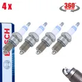 Produktbild: 4x BOSCH 0242229656 WR8DC+ Zündkerzen Ersetzt NGK BPR5ES für VW OPEL RENAULT