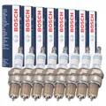 Produktbild: 8x BOSCH WR8DC 0242229656 Zündkerze für MERCEDES W100 W116 W126 C126 R107 C107