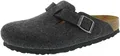 Produktbild: Birkenstock Classic Boston Wollfilz 160373, Clogs, Schwarz (Anthrazit 2075), 36 EU (3.5 UK)