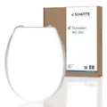 Produktbild: SCHÜTTE WC-Sitz ohne Absenkautomatik | Klodeckel mit Metallscharnieren | Kratzfestes Duroplast | Toilettendeckel und -brille bis 150kg belastbar | Universalgröße | Weiß