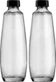 Produktbild: SodaStream Wassersprudler Flasche DuoPack, (Set, 2-tlg), 1L Glasflache, Ersatzflaschen Für SodaStream DUO, 2x 1L