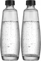 Produktbild: Sodastream Duo Glasflasche 1L 2er-Pack Glas Schraubverschluss Sprudler