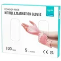Produktbild: EUROPAPA Nitril-Handschuhe Medical Einmalhandschuhe Untersuchungshandschuhe (100 Stück, puderfrei ohne Latex, Gummihandschuhe) unsteril latexfrei disposible gloves rosa S