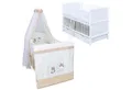 Produktbild: Baby-Delux Komplettbett Babybett Jack Schublade Komplettset, 11-tlg., Kinderbett 70x140 cm weiß, Bettset verschiedene Designs