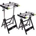 Produktbild: TRUTZHOLM 2x Werkbank Premium Alu Klappbar 7 Stufen Höhenverstellbar bis 90 Grad Neigbar