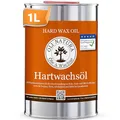 Produktbild: OLI-NATURA Hartwachsöl - 1L, farblos, natur - Holzöl für Möbel, Treppen, Türen & mehr - geprüft Allergikerfreundlich, lebensmittelecht-zertifiziert