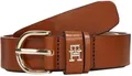 Produktbild: Tommy Hilfiger Damen Gürtel Essential Effortless 2,5 cm Ledergürtel, Braun (Cognac), 95 cm