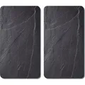 Produktbild: 2er Set Herdabdeckplatten, KESPER, ESG Glas, 52x30x0,8cm – Multischneideplatten, Spritzschutz, Arbeitsfläche, kratzfest, hitzebeständig; 3652313