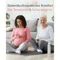 Produktbild: Fiera Besa Diabetikersocken Diabetiker Socken Damen mit Lycra, 4 Paar, Knöchelhoch blau 35-38
