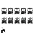 Produktbild: Nagelschelle 12mm 1000x Kabelschelle schwarz allzweck Nagelschellen Rundschelle Kabelbefestigung Kabel Befestigung Nagel universal 12 mm ARLI 1000 Stück