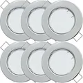 Produktbild: 6er Set Modul LED Einbaustrahler | Flach | 5W | 230V | Loch = 55-65mm | ET=28mm