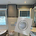 Produktbild: 6 Stück Flache SMD LED Bad Einbauleuchten | 230V | 5W | IP44 | Silber | Warmweiß