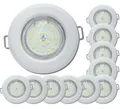 Produktbild: SMD LED Modul Einbauspots | Flach | 10 Stück | 5W | Weiss | Rund | Starr | Hell