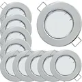Produktbild: 10er Set Modul LED Einbaustrahler | Flach | 5W | 230V | Loch = 55-65mm | ET=28mm