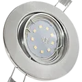Produktbild: Flacher LED Decken Einbaustrahler Alina 230V - 5W SMD Modul Warmweiß 3000K