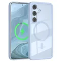 Produktbild: EAZY CASE Hülle für Galaxy S24 FE kompatibel mit Qi Charging Ultra Aufprallschutz Stoßfest und Kratzfest dünne Schutzhülle Kameraschutz Silikon Cover Clear Hybrid Handy Case Hell Blau - Qi Charging