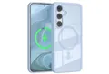 Produktbild: EAZY CASE Handyhülle Transparente Hülle MagSafe Samsung Galaxy S24 FE 6,7 Zoll, Softcase, Schutzhülle mit Displayschutz, stoßfest, kratzfest, Hellblau