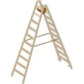 Produktbild: Layher Holzstehleiter 1020 2 x 10 Sprossen Länge 2,62 m