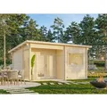 Produktbild: Palmako Sauna Sanna 480 x 320 cm Naturbelassen FSC®