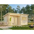 Produktbild: Palmako Gartensauna Sanna 11,5 m3 - 44 mm - Braun