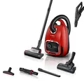 Produktbild: Bosch Staubsauger Mit Beutel ProAnimal Serie 6 BGL6TPET, Bodenstaubsauger, Ideal Für Tierhaare Und Allergiker, Hygiene-Filter, Für Parkett, Teppich, Fliesen, Starke Saugkraft, 700 W, Rot
