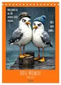 Produktbild: Böse Möwen (Tischkalender 2026 DIN A5 hoch), CALVENDO Monatskalender: Für Alle, die die Nordsee lieben - und für Alle, die ein kleines bisschen böse sindd (CALVENDO Spass)